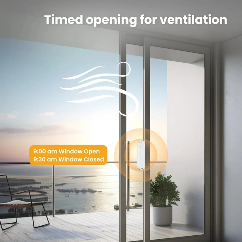 MOES Tuya ZigBee Smart Schiebefensterdrücker Automatischer Öffner Schließer Solarlade-App Fernbedienung Unterstützt Alexa Google Home