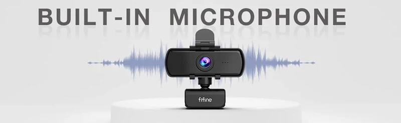 FIFINE 1440p Full HD PC-Webcam mit Mikrofon, Stativ, für USB-Desktop und Laptop, Live-Streaming-Webcam für Videoanrufe-K420