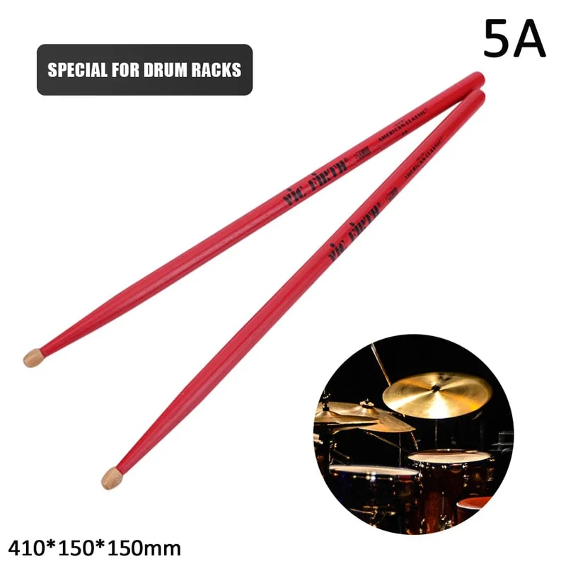 1 Paar 5A/7A Drumsticks Mallets Jazz Drumsticks Percussion Gleichbleibendes Gewicht und Tonhöhe Amerikanische Hickory Classic Drumsticks