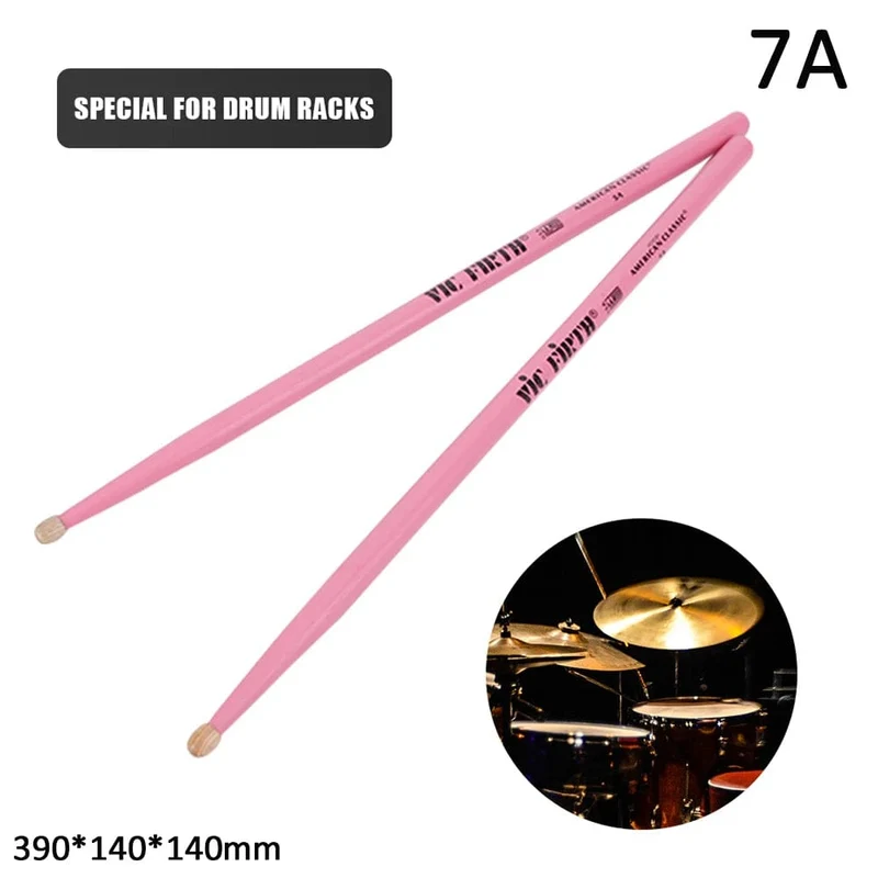 1 Paar 5A/7A Drumsticks Mallets Jazz Drumsticks Percussion Gleichbleibendes Gewicht und Tonhöhe Amerikanische Hickory Classic Drumsticks
