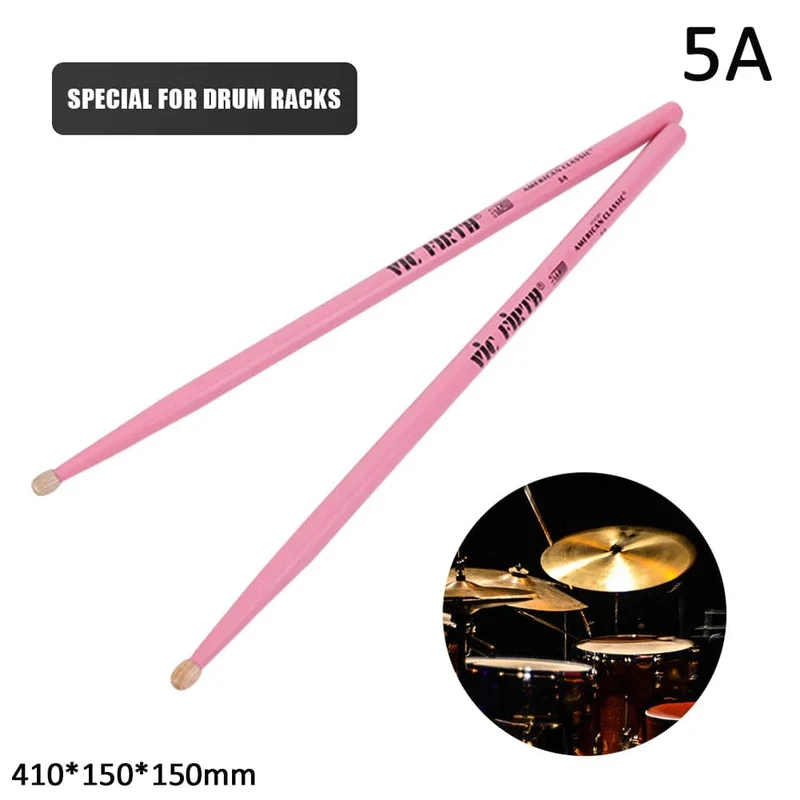 1 Paar 5A/7A Drumsticks Mallets Jazz Drumsticks Percussion Gleichbleibendes Gewicht und Tonhöhe Amerikanische Hickory Classic Drumsticks