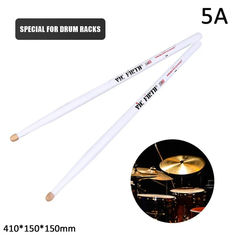 1 Paar 5A/7A Drumsticks Mallets Jazz Drumsticks Percussion Gleichbleibendes Gewicht und Tonhöhe Amerikanische Hickory Classic Drumsticks