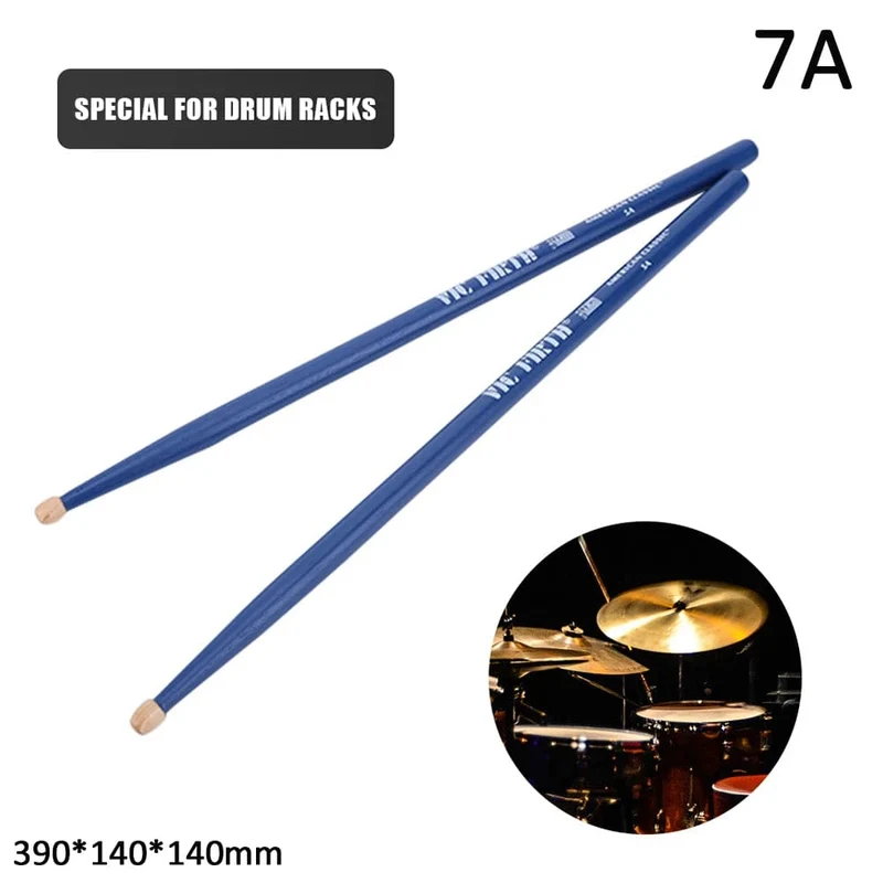 1 Paar 5A/7A Drumsticks Mallets Jazz Drumsticks Percussion Gleichbleibendes Gewicht und Tonhöhe Amerikanische Hickory Classic Drumsticks