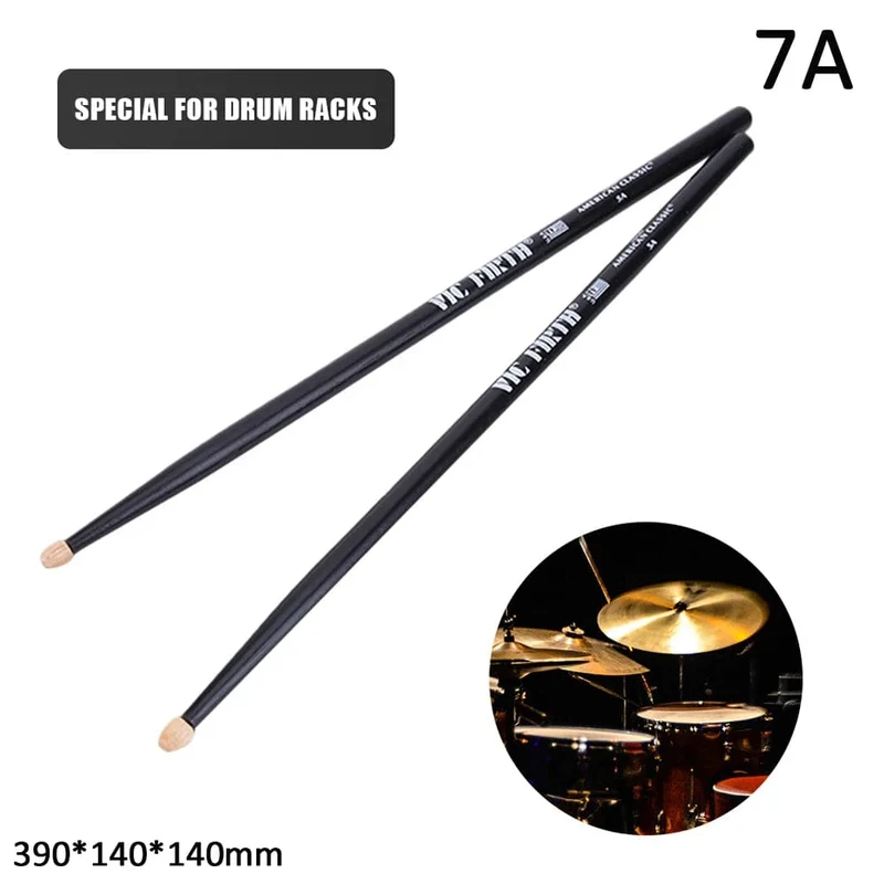 1 Paar 5A/7A Drumsticks Mallets Jazz Drumsticks Percussion Gleichbleibendes Gewicht und Tonhöhe Amerikanische Hickory Classic Drumsticks