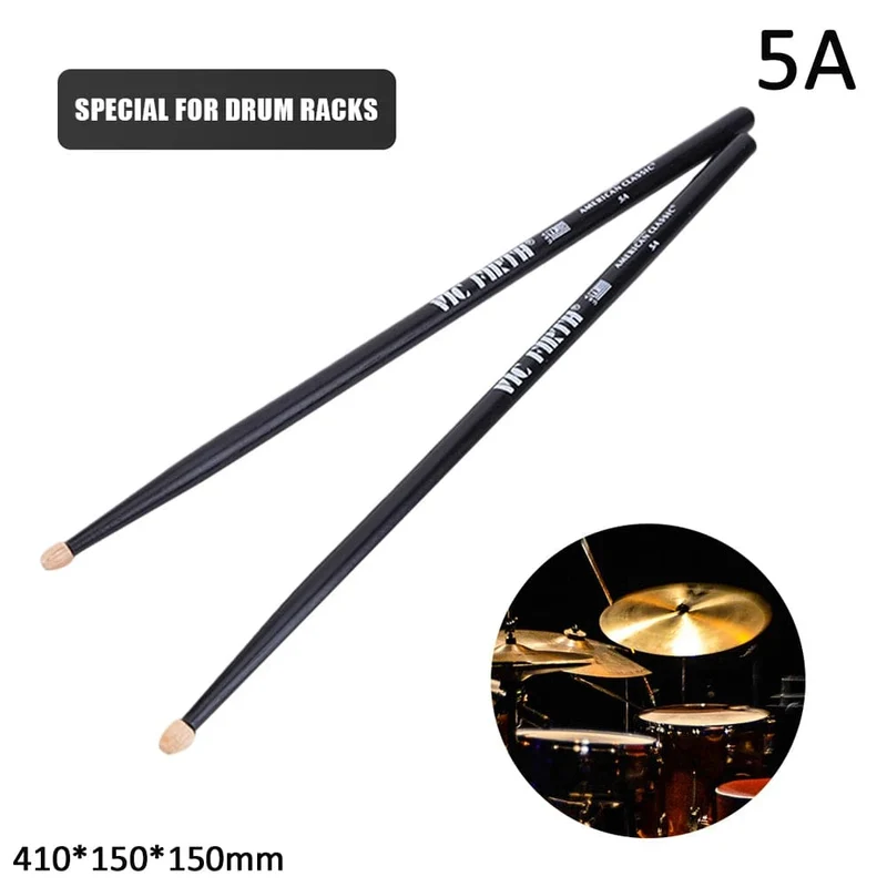 1 Paar 5A/7A Drumsticks Mallets Jazz Drumsticks Percussion Gleichbleibendes Gewicht und Tonhöhe Amerikanische Hickory Classic Drumsticks