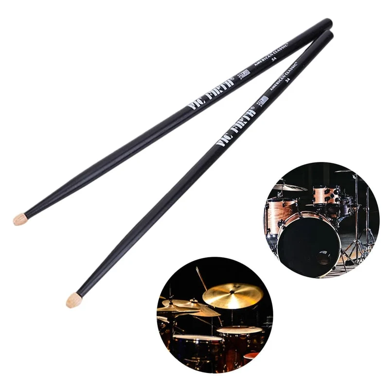1 Paar 5A/7A Drumsticks Mallets Jazz Drumsticks Percussion Gleichbleibendes Gewicht und Tonhöhe Amerikanische Hickory Classic Drumsticks