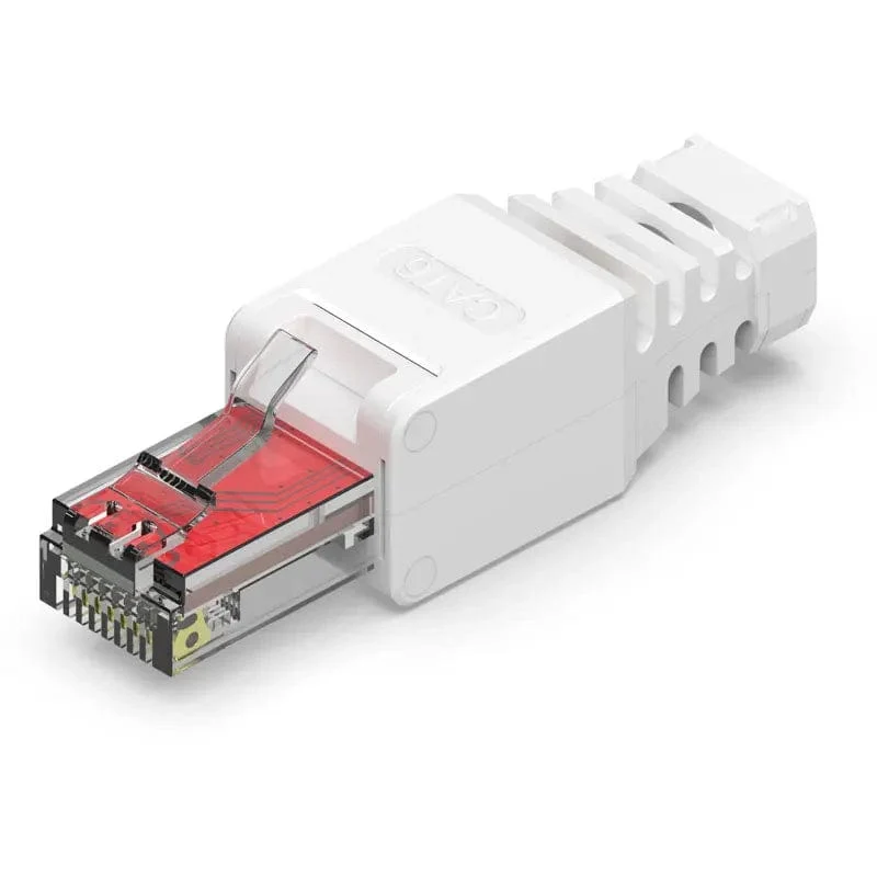 ZoeRax 1 STK Werkzeugloser RJ45 CAT6-Anschluss Ethernet-Abschlussstecker, 23 AWG bis 26 AWG Kabel Internet-Stecker Installation ohne Werkzeug