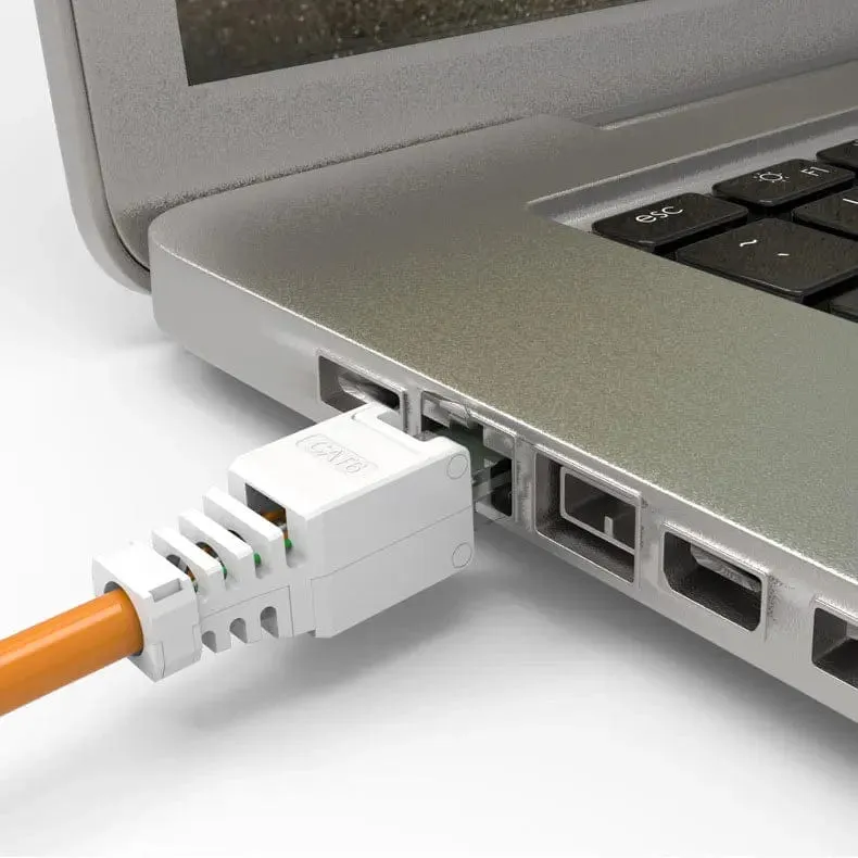 ZoeRax 1 STK Werkzeugloser RJ45 CAT6-Anschluss Ethernet-Abschlussstecker, 23 AWG bis 26 AWG Kabel Internet-Stecker Installation ohne Werkzeug