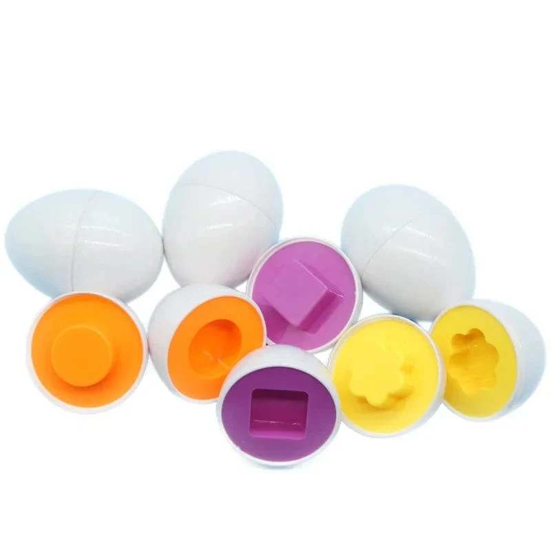 Baby Smart Eggs Montessori Spielzeug 2 Jahre Kleinkind Lernen Pädagogisches Spielzeug Sensorische Eier Huhn Farben Formen Sorter Für Kinder