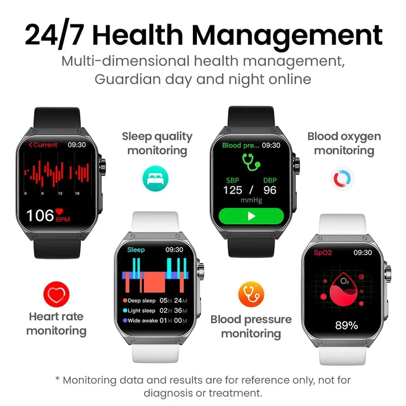 HAYLOU Watch S8 Smart Watch 1.96 Zoll AMOLED Curved Screen Smartwatch Bluetooth Call AI Voice Assistant Smartwatches für Herren