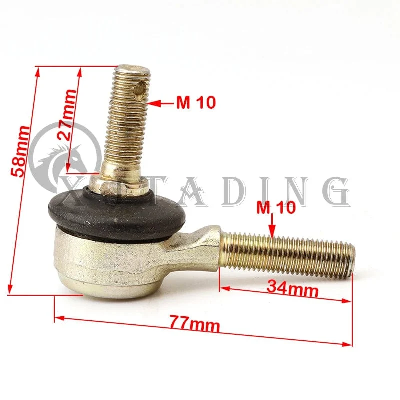 2 paar M10-M10 Spurstangenkopf-Kits Kugelgelenk Fit Für China ATV 50cc 110cc 150cc 200cc 250cc 300cc Go Kart Kart Quads Bike Teile