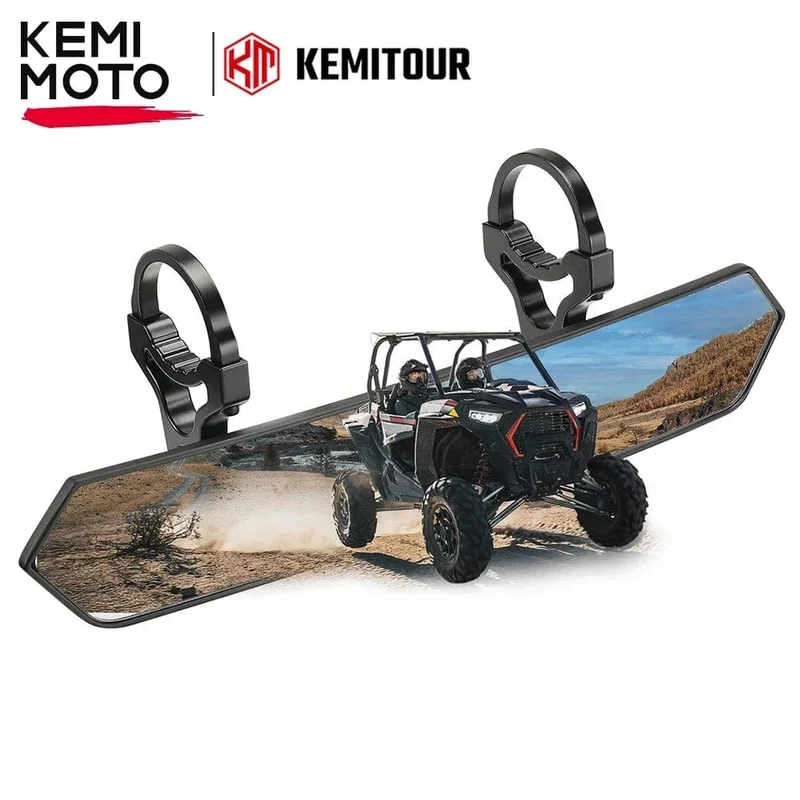 1.65-2 Zoll UTV-Breitbild-Rennspiegel, kompatibel mit Polaris RZR Ranger 800 1000 XP 900, für CFMoto, für Can Am Maverick X3