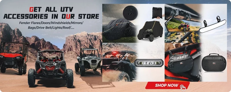 1.65-2 Zoll UTV-Breitbild-Rennspiegel, kompatibel mit Polaris RZR Ranger 800 1000 XP 900, für CFMoto, für Can Am Maverick X3
