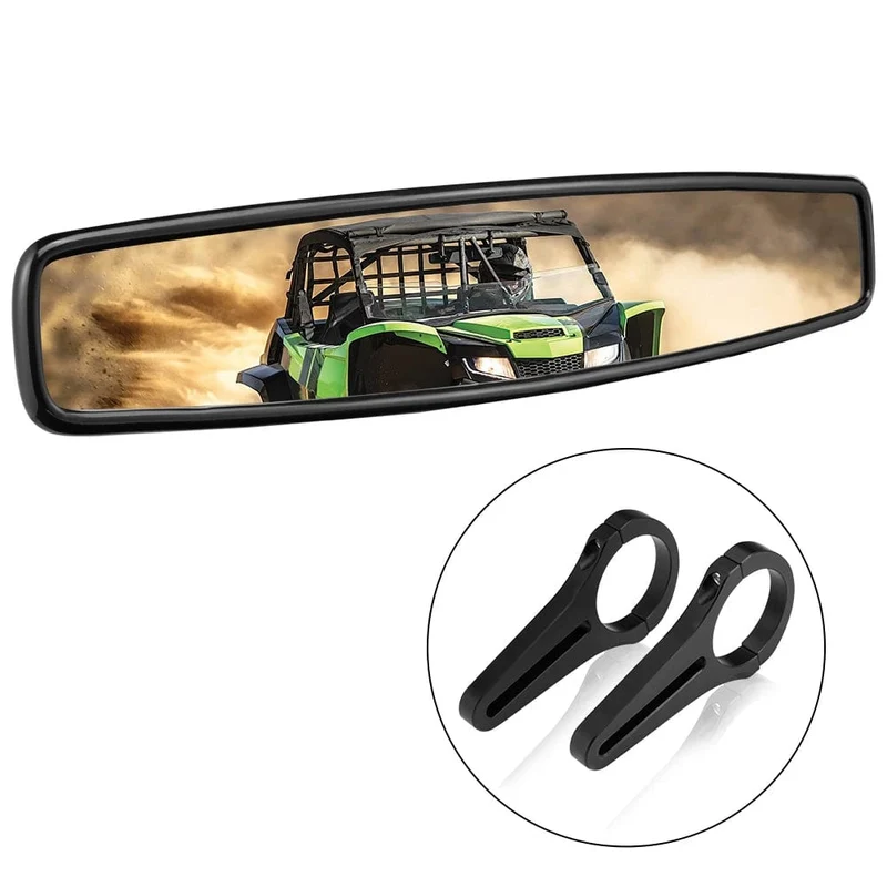 1.65-2 Zoll UTV-Breitbild-Rennspiegel, kompatibel mit Polaris RZR Ranger 800 1000 XP 900, für CFMoto, für Can Am Maverick X3
