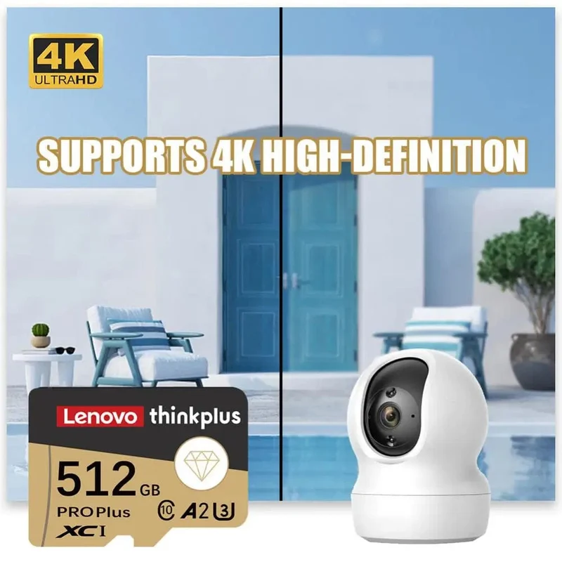 Lenovo 2 TB 1 TB Micro TF/SD-Karte Klasse 10 SD-Karte 256 GB Speicherkarte 128 GB 512 GB TF-Karte Kostenloser Versand für Kameras/Tablet/Drohne