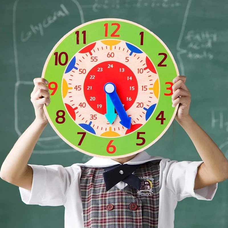 Kinder Montessori Holz Uhr Spielzeug Zeit Lernen Lehrmittel Pädagogisches Spielzeug Für Kinder Grundschule Clevere Bord Spielzeug