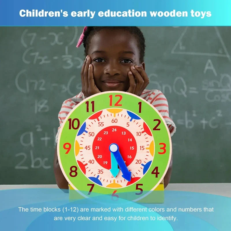 Kinder Montessori Holz Uhr Spielzeug Zeit Lernen Lehrmittel Pädagogisches Spielzeug Für Kinder Grundschule Clevere Bord Spielzeug