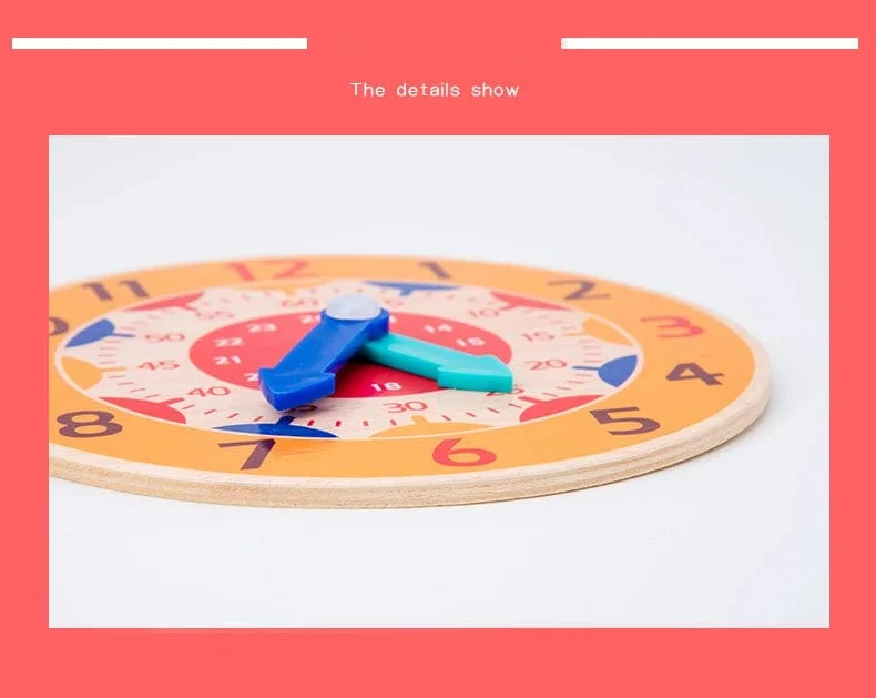 Kinder Montessori Holz Uhr Spielzeug Zeit Lernen Lehrmittel Pädagogisches Spielzeug Für Kinder Grundschule Clevere Bord Spielzeug