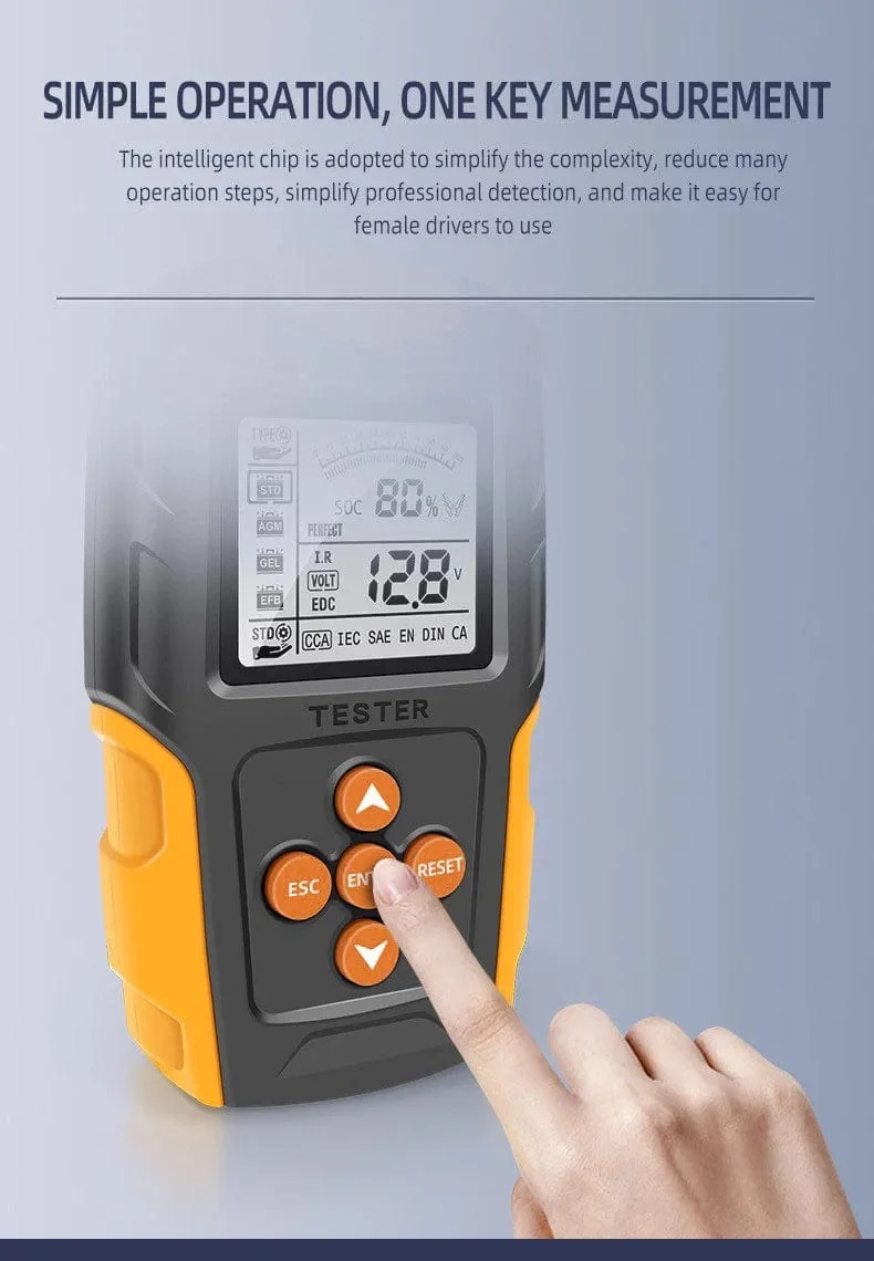 12V/24V Autobatterietester Digitalanzeige Parameter Autobatterie Innenwiderstandstester 1 PC