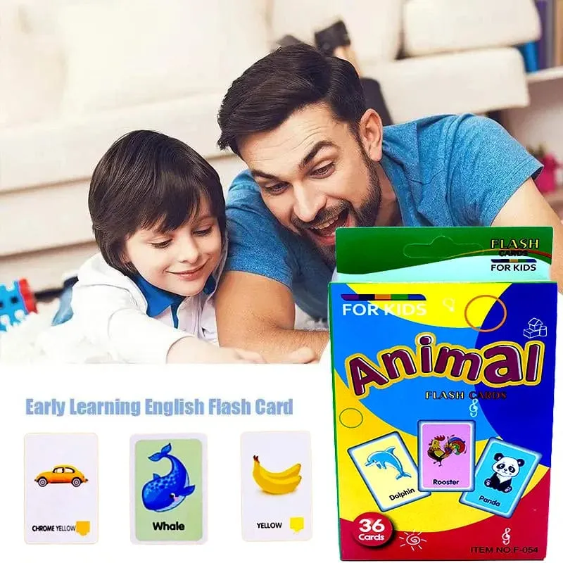 36 stücke Kinder Erkenntnis Karten Körperteile Tiere Früchte Doppel Seite Karteikarten Montessori Baby Kinder Frühen Pädagogisches Spielzeug Geschenke