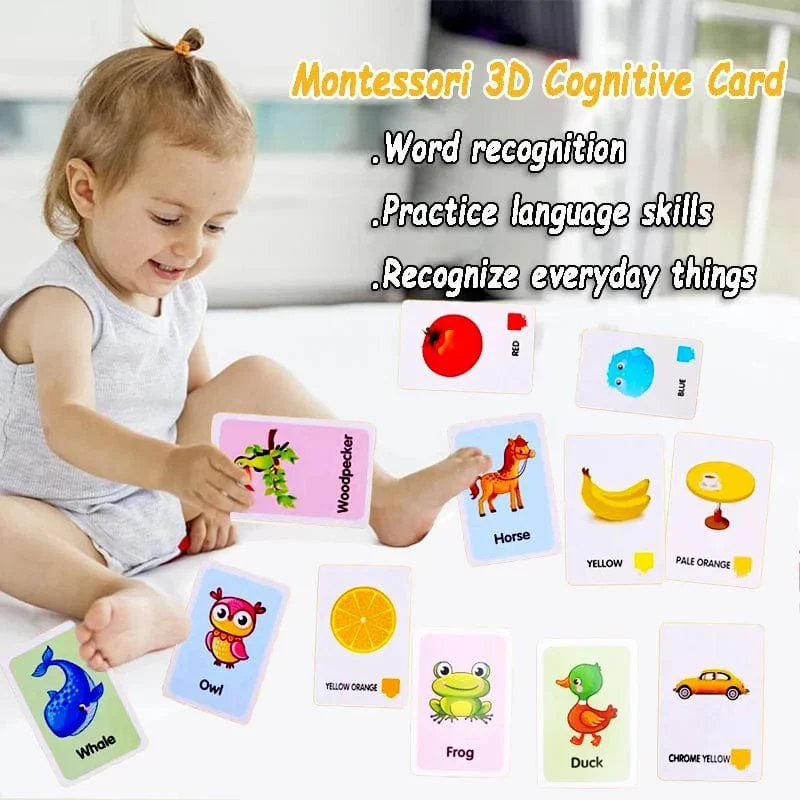 36 stücke Kinder Erkenntnis Karten Körperteile Tiere Früchte Doppel Seite Karteikarten Montessori Baby Kinder Frühen Pädagogisches Spielzeug Geschenke