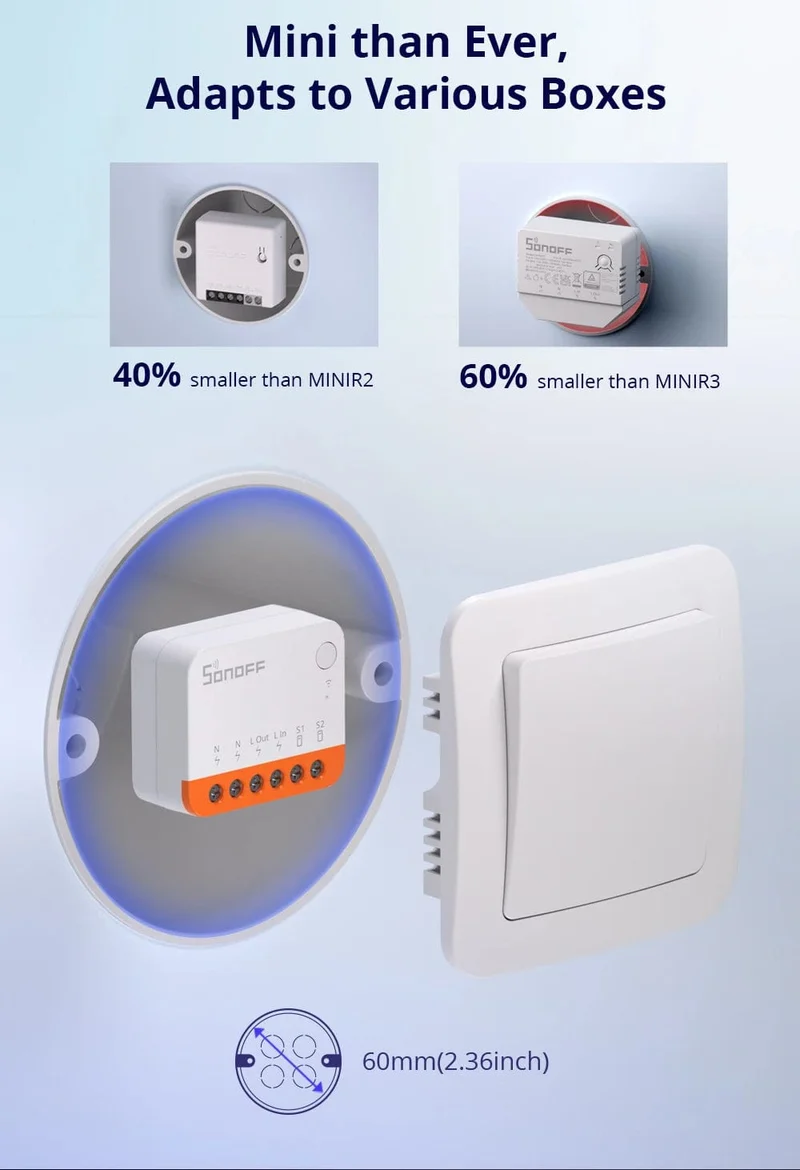 1/3/5PCS SONOFF R4 / R3 / R2 MINI Wifi Schalter Mini Extreme Smart Home Modul Stimme Fernbedienung Alexa Google Home Alice