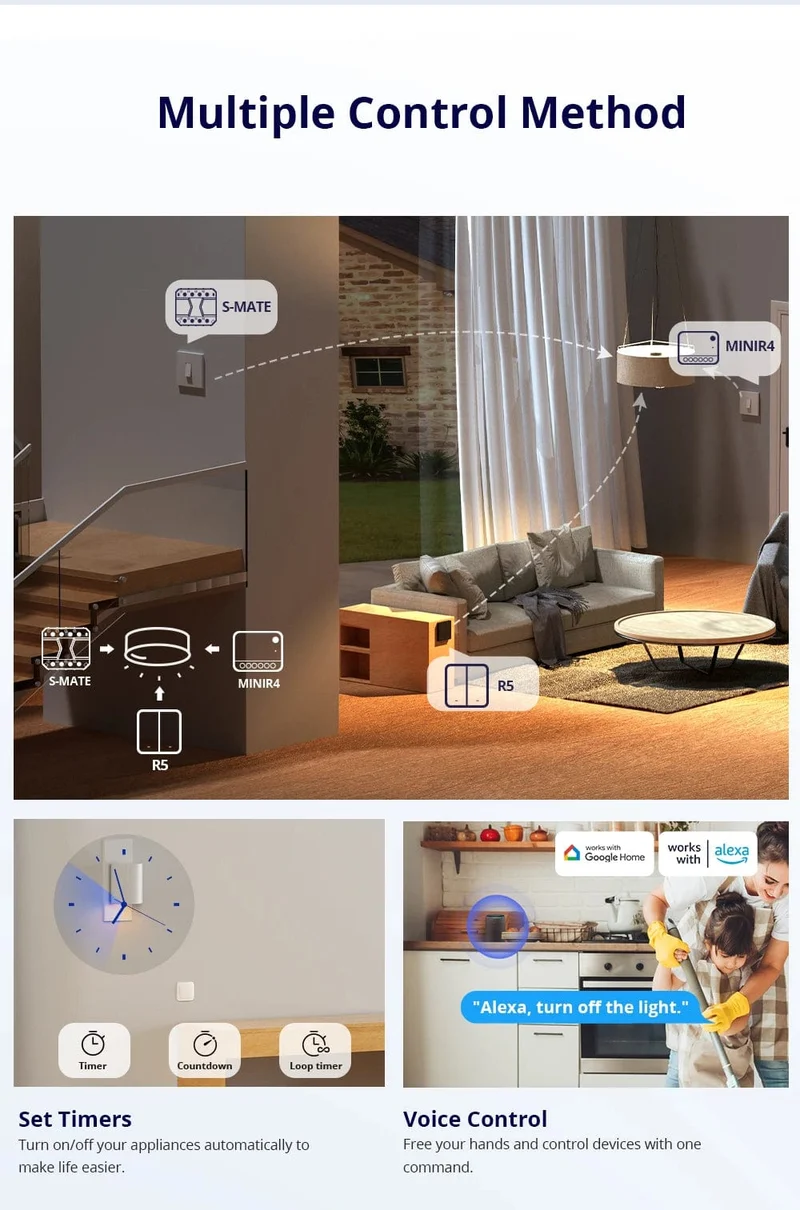 1/3/5PCS SONOFF R4 / R3 / R2 MINI Wifi Schalter Mini Extreme Smart Home Modul Stimme Fernbedienung Alexa Google Home Alice