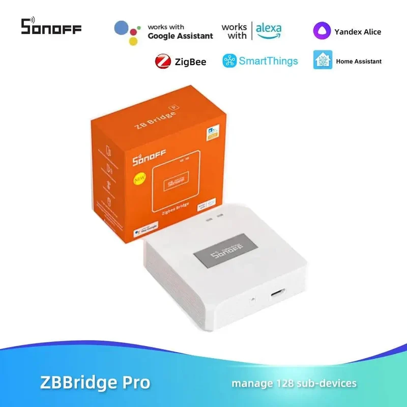 SONOFF ZB Bridge-P ZigBee Pro Zigbee 3.0 und Wi-Fi Dual-Protokoll-Gateway-Hub unterstützt die Fernsteuerung von ZigBee- und Wi-Fi-Geräten über Alexa