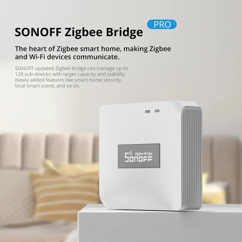 SONOFF ZB Bridge-P ZigBee Pro Zigbee 3.0 und Wi-Fi Dual-Protokoll-Gateway-Hub unterstützt die Fernsteuerung von ZigBee- und Wi-Fi-Geräten über Alexa