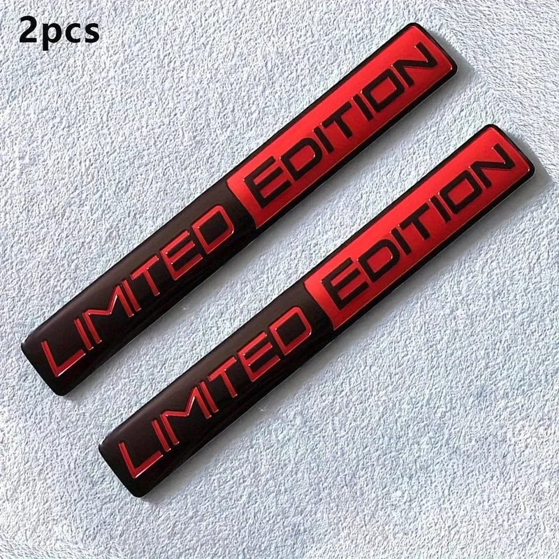 2 STK. Emblem in limitierter Auflage, 3D-Metallabzeichen, Aufkleber, Autorennen, Sport-Emblem für die hintere Kofferraumseite, Kotflügel, Auto, Motorrad