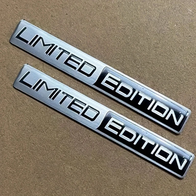2 STK. Emblem in limitierter Auflage, 3D-Metallabzeichen, Aufkleber, Autorennen, Sport-Emblem für die hintere Kofferraumseite, Kotflügel, Auto, Motorrad