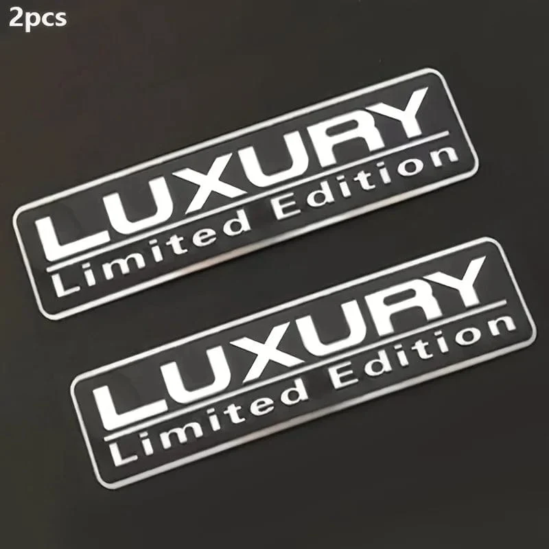 2 STK. Emblem in limitierter Auflage, 3D-Metallabzeichen, Aufkleber, Autorennen, Sport-Emblem für die hintere Kofferraumseite, Kotflügel, Auto, Motorrad