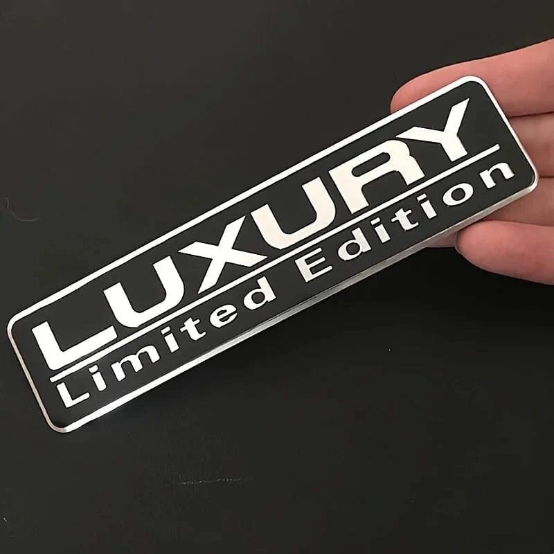 2 STK. Emblem in limitierter Auflage, 3D-Metallabzeichen, Aufkleber, Autorennen, Sport-Emblem für die hintere Kofferraumseite, Kotflügel, Auto, Motorrad