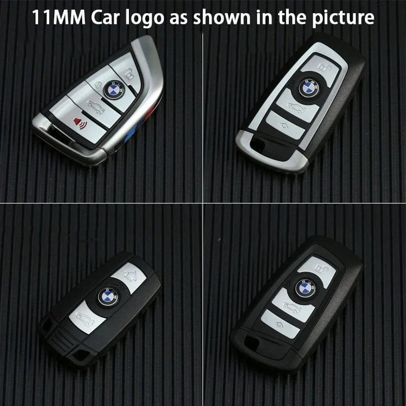 11/14mm Auto-Fernschlüsselanhänger-Emblem-Abzeichen-Radioknopf-Aufkleber für BMW M Performance E46 E49 F30 F80 E36 E46 E93 E92 F34 F31 Z4 X7