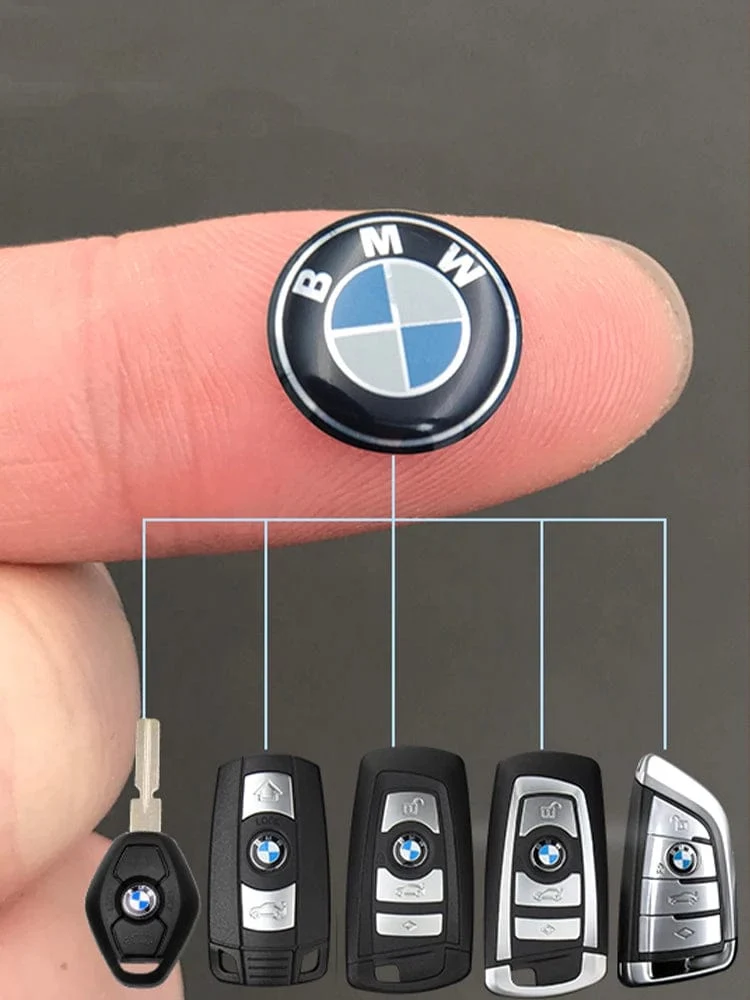 11/14mm Auto-Fernschlüsselanhänger-Emblem-Abzeichen-Radioknopf-Aufkleber für BMW M Performance E46 E49 F30 F80 E36 E46 E93 E92 F34 F31 Z4 X7