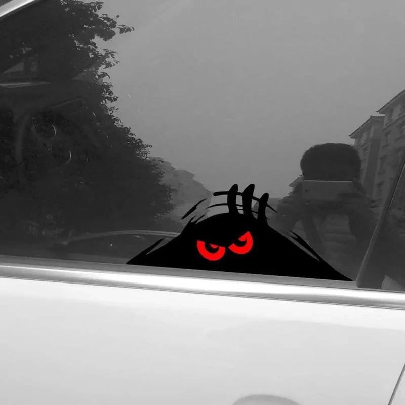 Peeping Tür Schlitz Aufkleber Körper Aufkleber Kratzer Aufkleber reflektierende Aufkleber für Auto Auto Scheinwerfer Dekoration