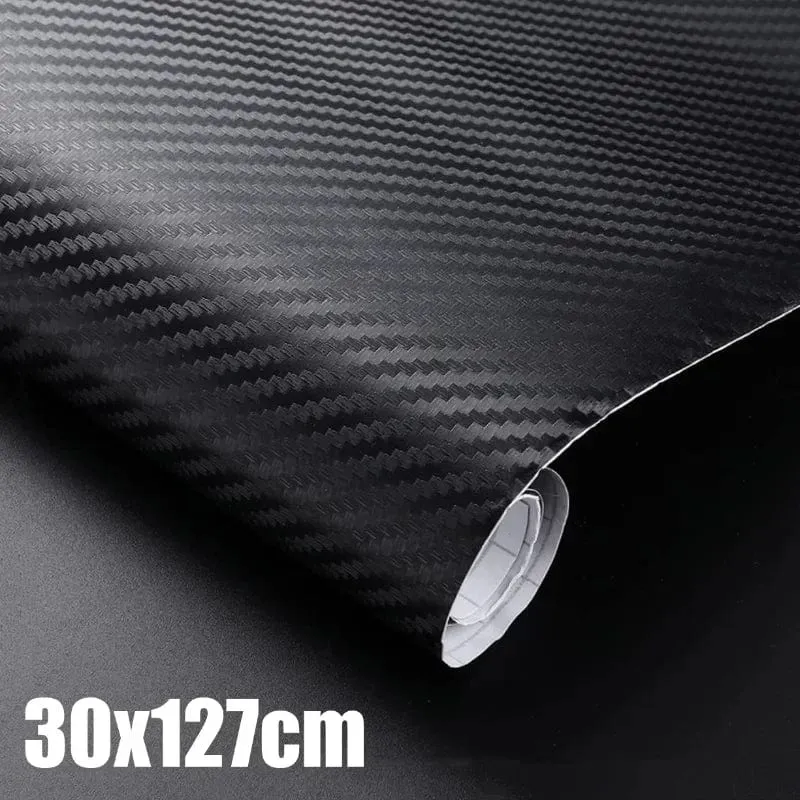 30x127cm Auto 3D Carbon Faser Rolle Film Aufkleber DIY Vinyl Film Auto Interior Styling Carbon Faser Dekorative decals