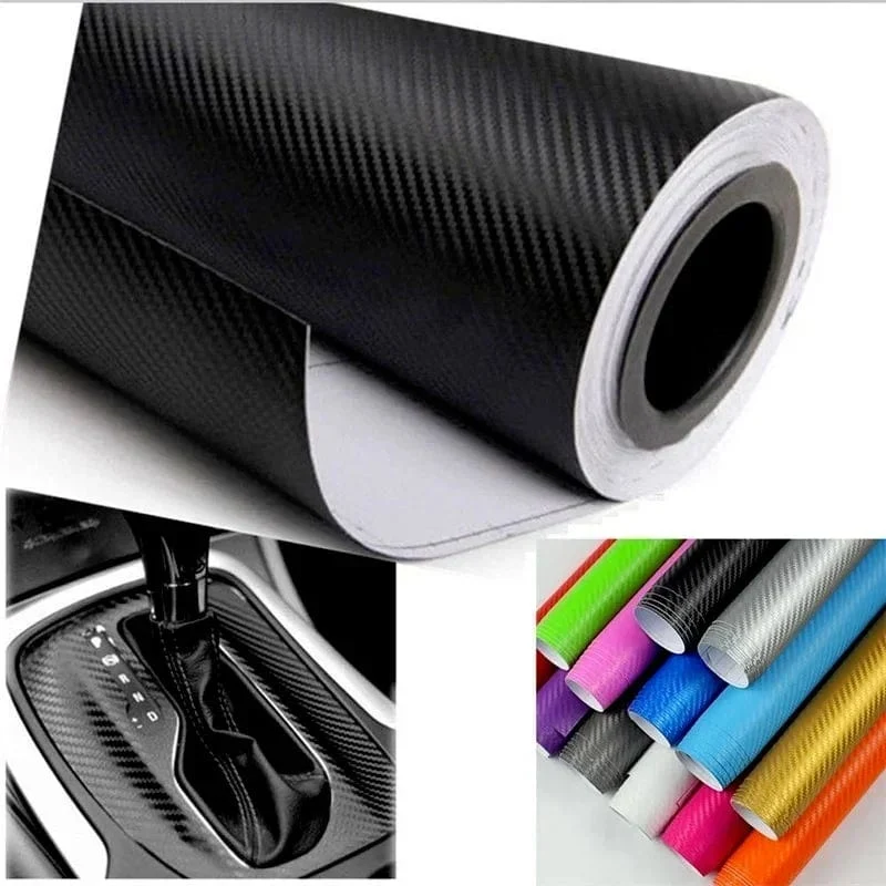 30x127cm Auto 3D Carbon Faser Rolle Film Aufkleber DIY Vinyl Film Auto Interior Styling Carbon Faser Dekorative decals