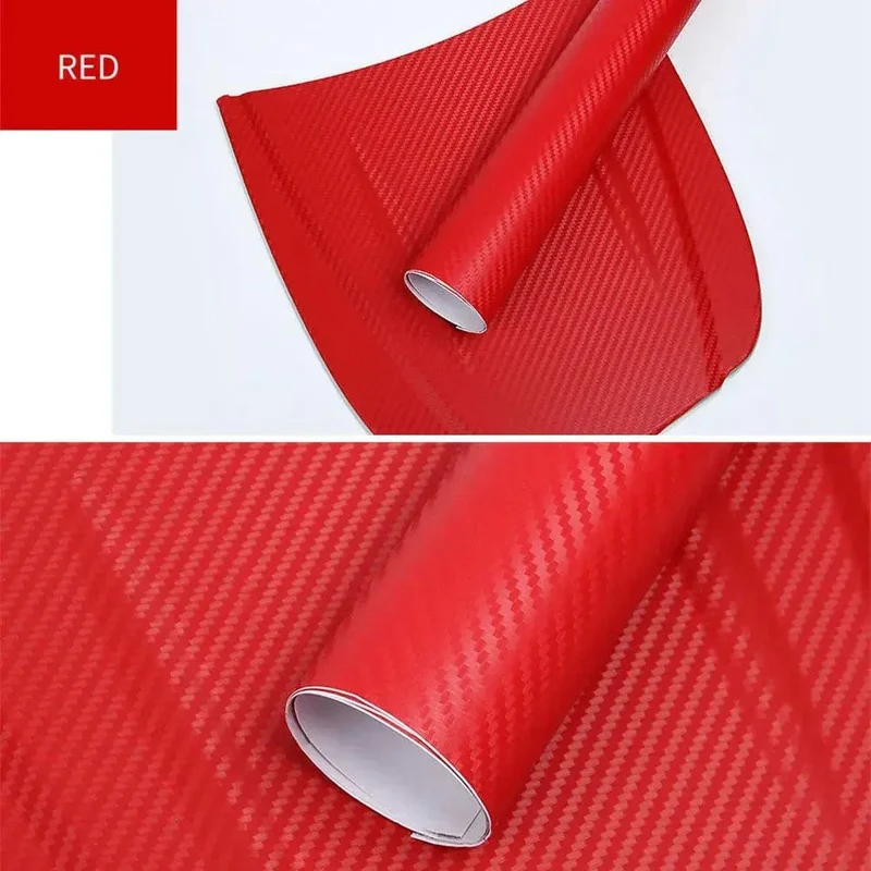 30x127cm Auto 3D Carbon Faser Rolle Film Aufkleber DIY Vinyl Film Auto Interior Styling Carbon Faser Dekorative decals