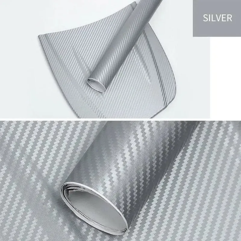 30x127cm Auto 3D Carbon Faser Rolle Film Aufkleber DIY Vinyl Film Auto Interior Styling Carbon Faser Dekorative decals