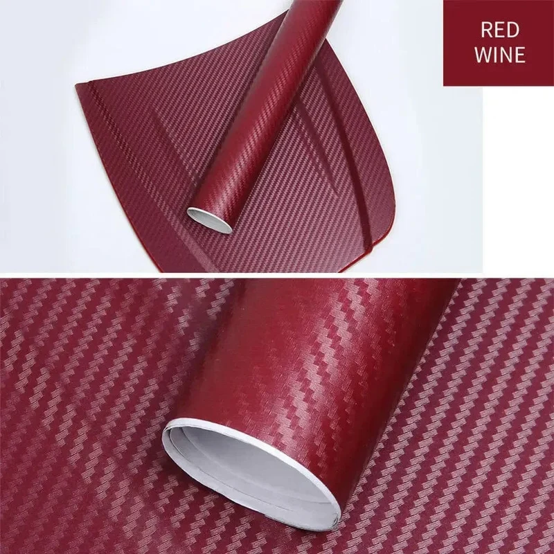 30x127cm Auto 3D Carbon Faser Rolle Film Aufkleber DIY Vinyl Film Auto Interior Styling Carbon Faser Dekorative decals