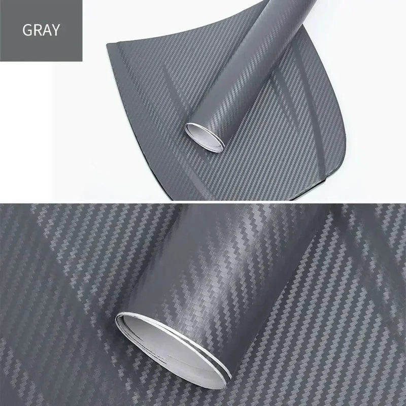 30x127cm Auto 3D Carbon Faser Rolle Film Aufkleber DIY Vinyl Film Auto Interior Styling Carbon Faser Dekorative decals