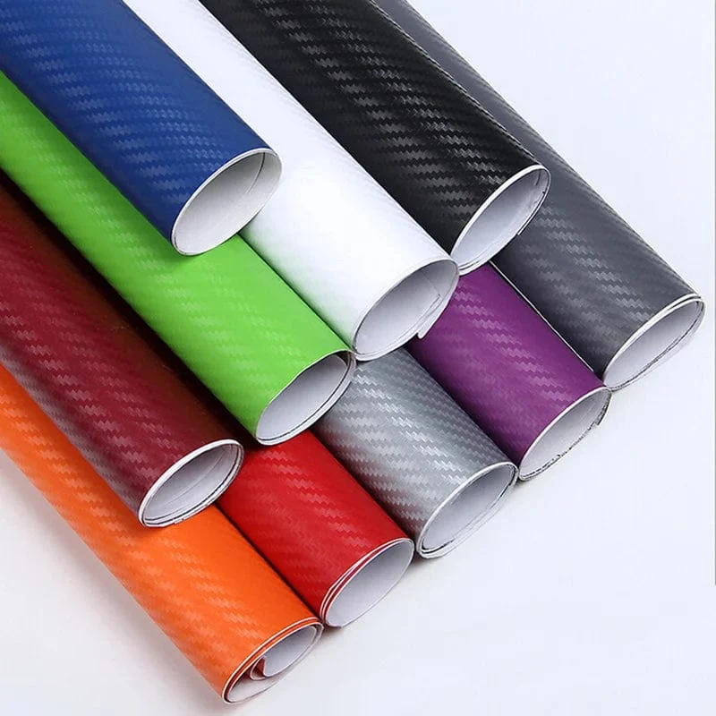 30x127cm Auto 3D Carbon Faser Rolle Film Aufkleber DIY Vinyl Film Auto Interior Styling Carbon Faser Dekorative decals