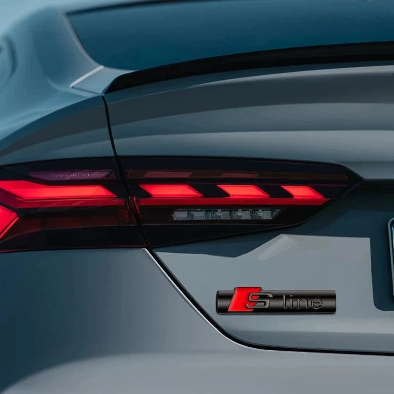 3D Metall Auto S LINE Emblem Aufkleber Abzeichen Aufkleber Dekoration für Audi Sline S6 S7 SQ5 SQ7 A3 A4 A5 A6 A7 A8L Q3 Q4 Q5 Q6 Q7 Q8 TT