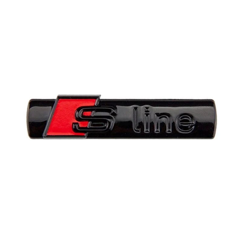 3D Metall Auto S LINE Emblem Aufkleber Abzeichen Aufkleber Dekoration für Audi Sline S6 S7 SQ5 SQ7 A3 A4 A5 A6 A7 A8L Q3 Q4 Q5 Q6 Q7 Q8 TT