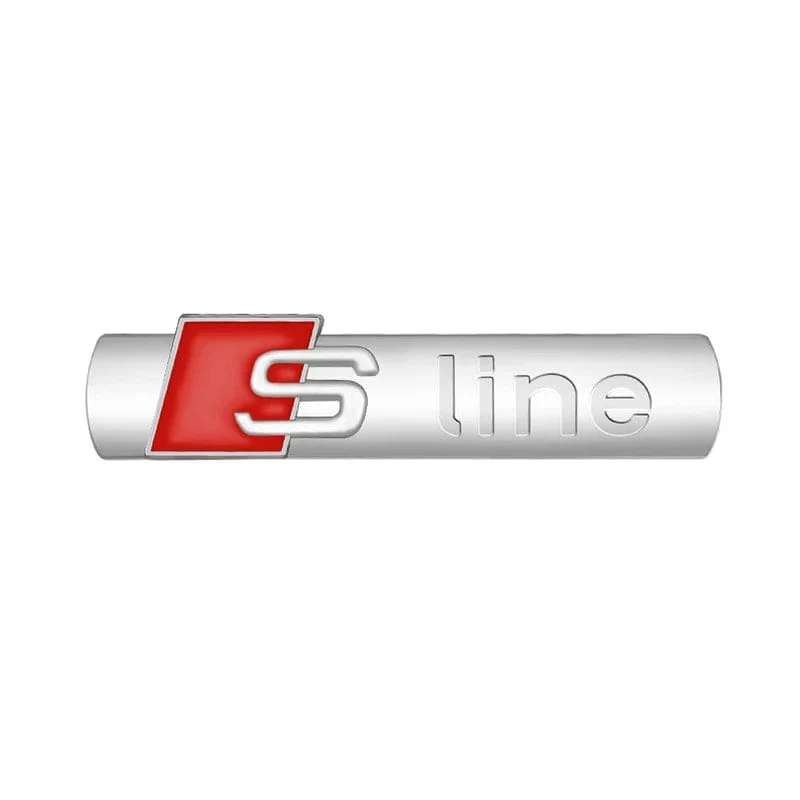 3D Metall Auto S LINE Emblem Aufkleber Abzeichen Aufkleber Dekoration für Audi Sline S6 S7 SQ5 SQ7 A3 A4 A5 A6 A7 A8L Q3 Q4 Q5 Q6 Q7 Q8 TT