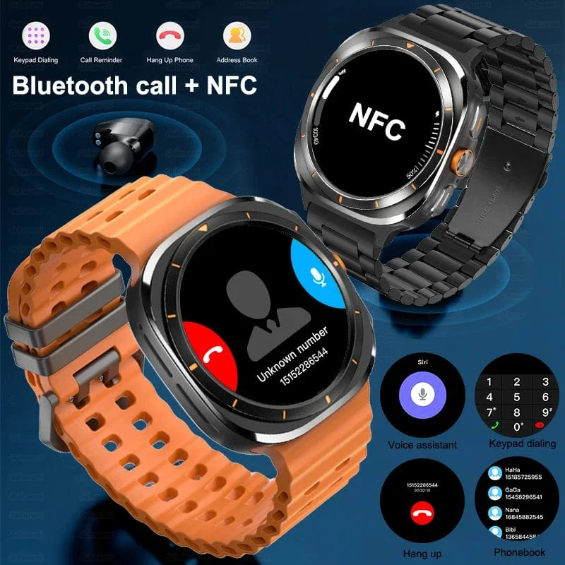 Für Samsung Galaxy Watch 7 Ultra Neue GPS-Track-Smartwatch für Männer AMOLED Immeranzeige Uhr BT Talk NFC Sport Smartwatches Frauen
