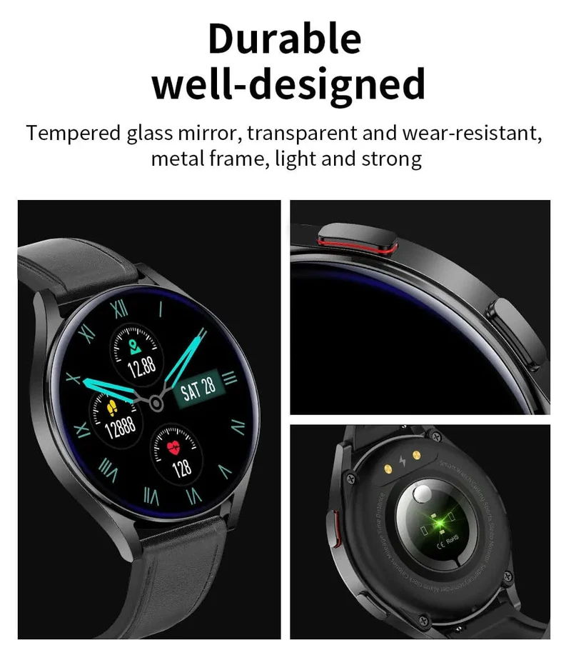 Neue Smartwatch 6 für Männer HD Full Touch Blutdruck Blutsauerstoff Bluetooth Anruf Sport Smart Watch Männer Frauen für Android IOS