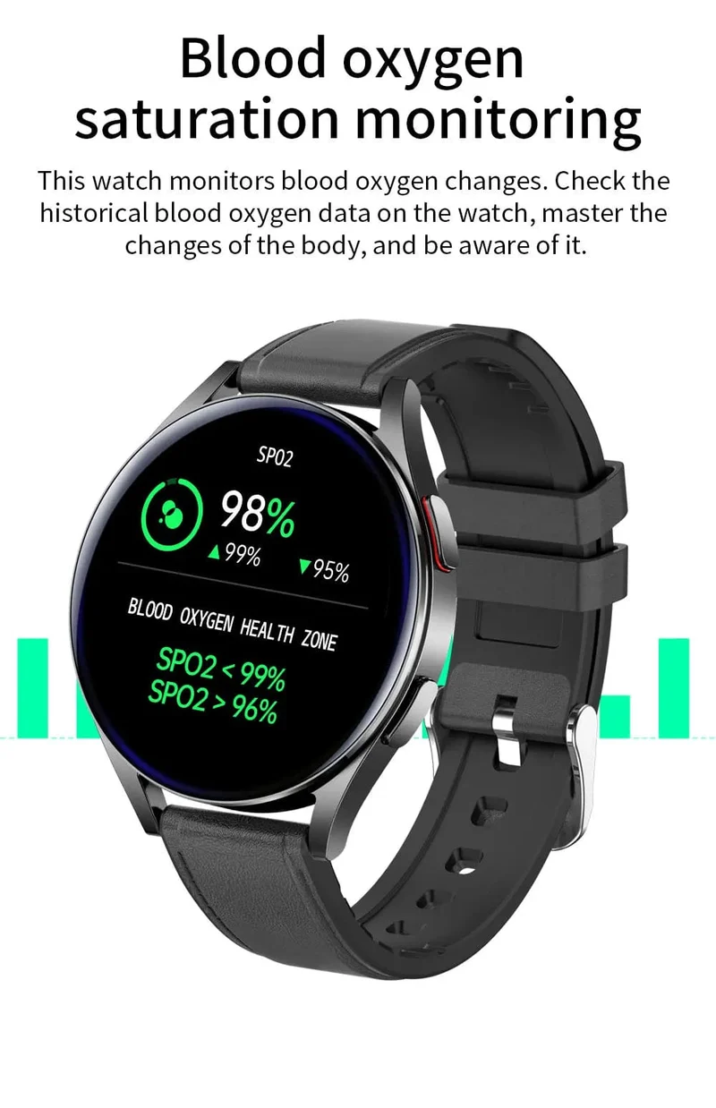 Neue Smartwatch 6 für Männer HD Full Touch Blutdruck Blutsauerstoff Bluetooth Anruf Sport Smart Watch Männer Frauen für Android IOS