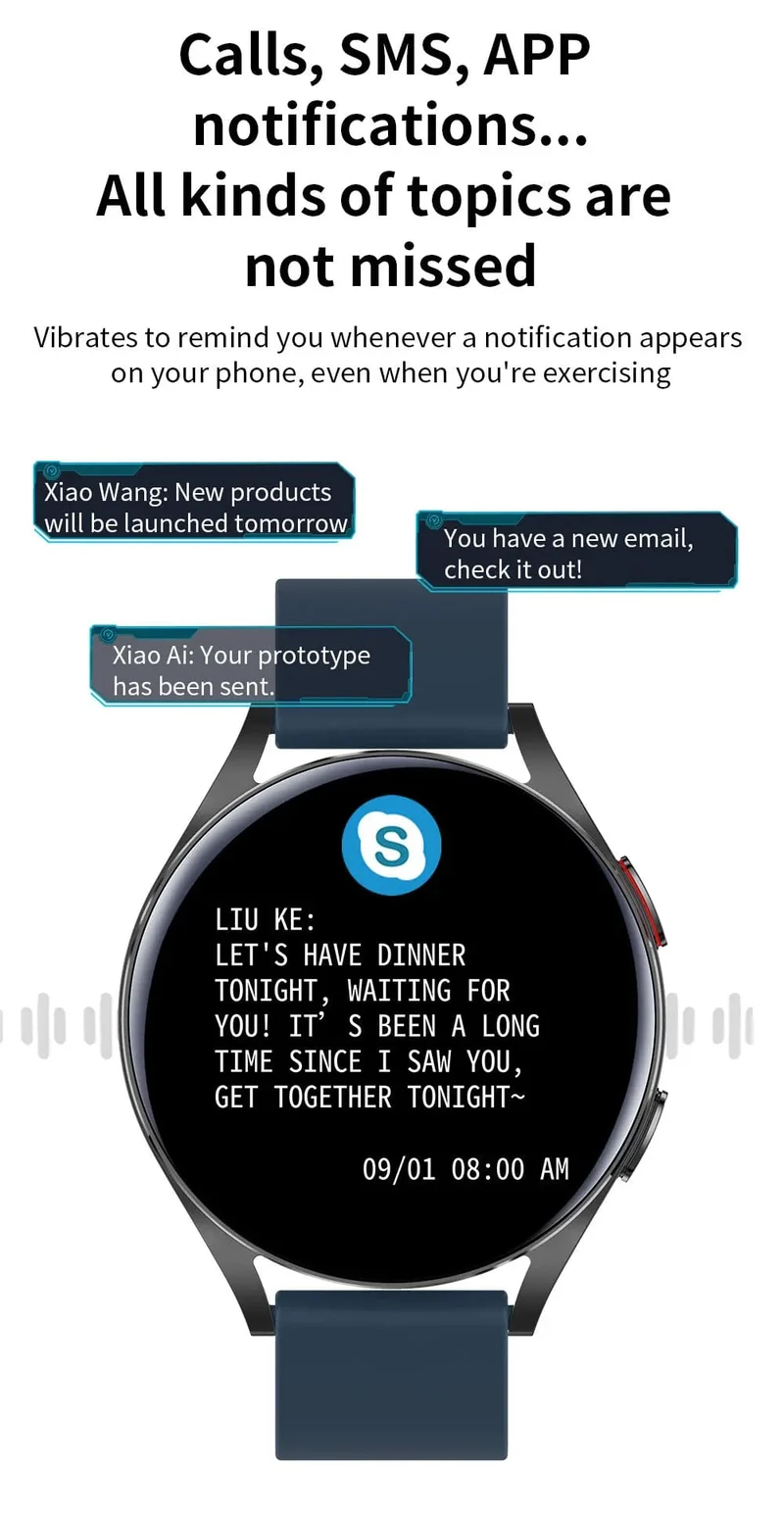 Neue Smartwatch 6 für Männer HD Full Touch Blutdruck Blutsauerstoff Bluetooth Anruf Sport Smart Watch Männer Frauen für Android IOS
